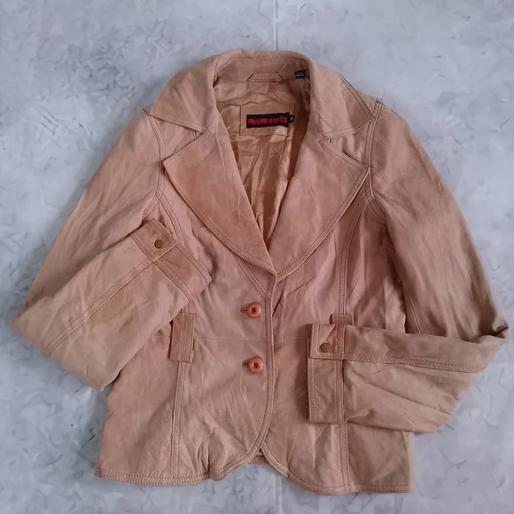 Vintage Leather Blazer Jacket - Picture 6 of 12